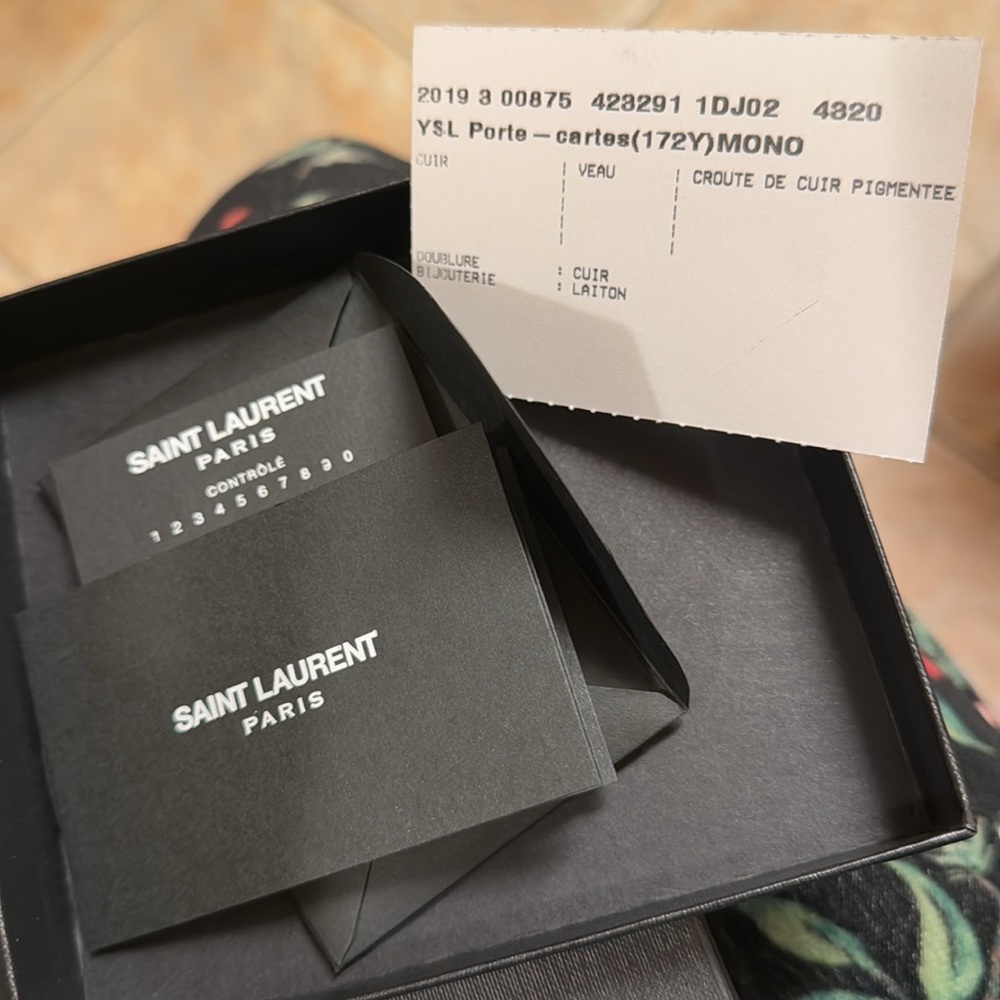 Authentic YSL Card Holder - Picture 5 of 6